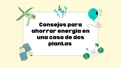 cómo ahorrar energía en una casa de dos plantas